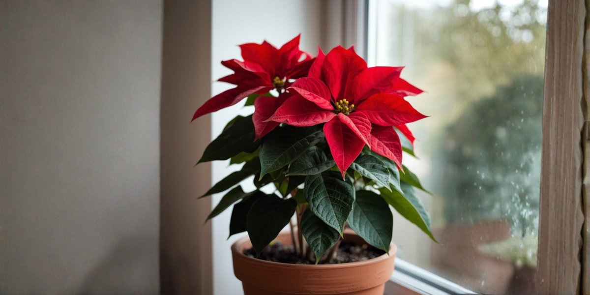 Flor de Pascua como elemento decorativo en casa