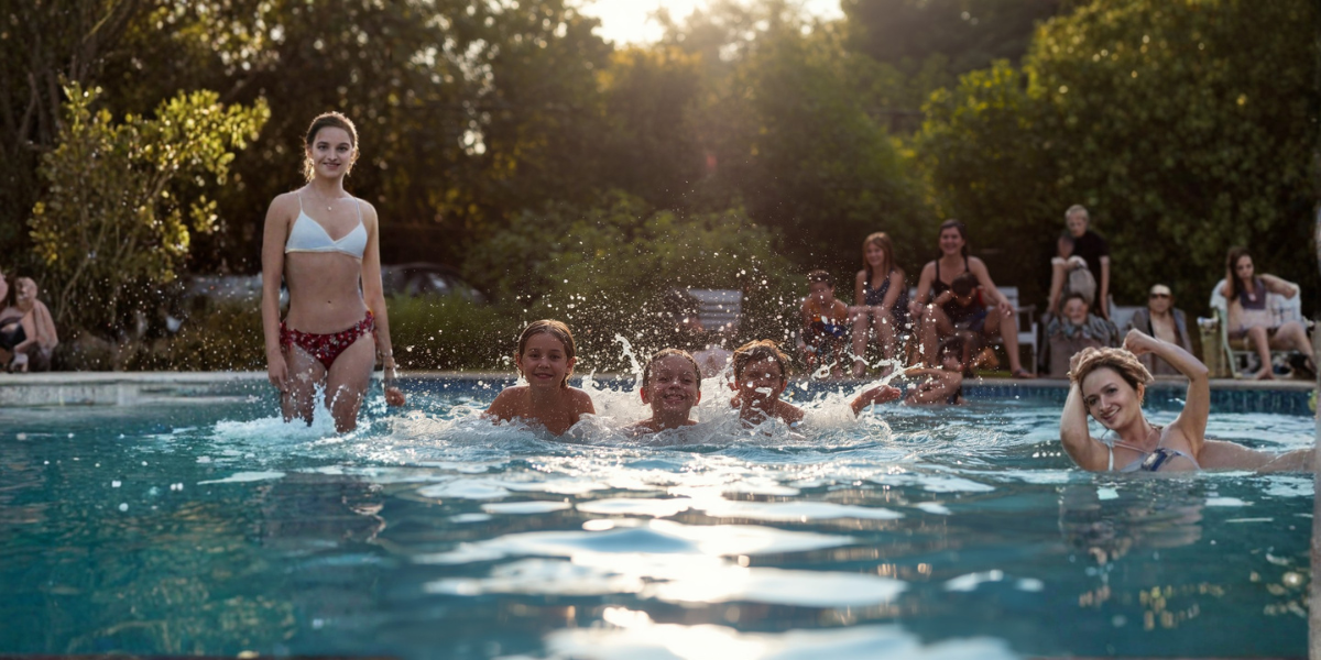 Mantenimiento de la piscina con niños para un agua siempre limpia